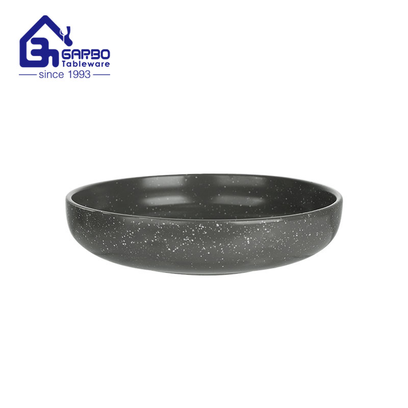 8 inch ​green ceramic salad bowl stoneware wholesale suppliers in bulk factory in China