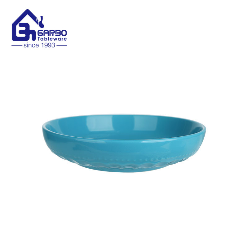 8 inch ​green ceramic salad bowl stoneware wholesale suppliers in bulk factory in China