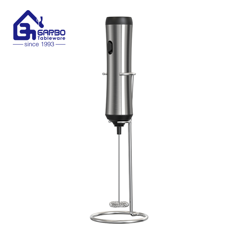 Chinese Direct Supplier for Rechargeable Electric Milk Frother with Iron Stand