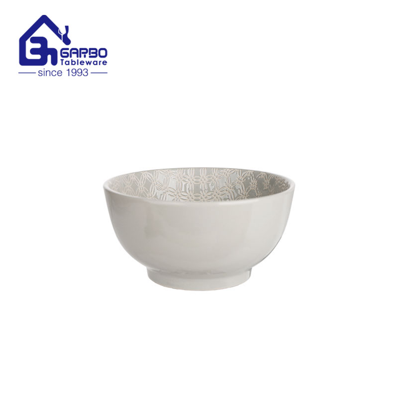 5.75 inch color glazed cereal bowl stoneware factory in China