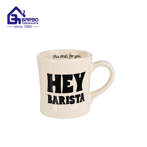 Customized printing ceramic mug 17oz stoneware coffee water milk cup with handle 