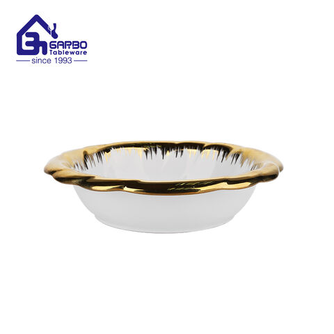 Cheap wholesale 10 inch electroplating ceramic bowl for home