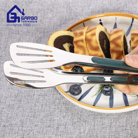 Made in China Stianless steel food tong with silicone for new year party