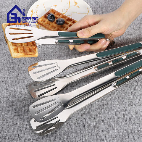 Made in China Stianless steel food tong with silicone for new year party