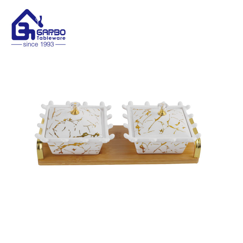 Premium quality porcelain rectangular 690ml casserole for serving