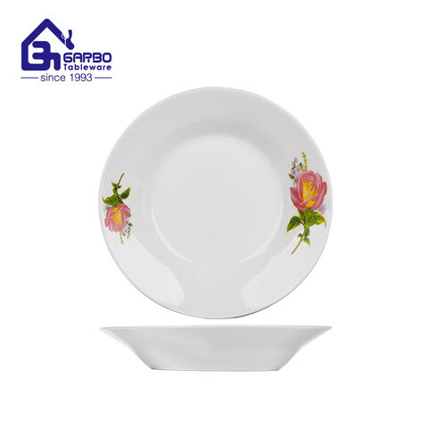 Green Color Stoneware Dinner Plate 10.63-inch Simple Glazed Serve Plate
