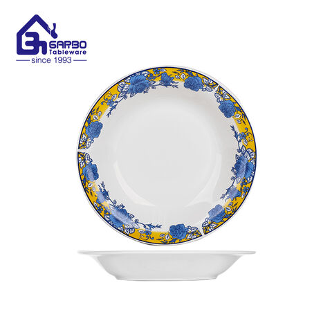 Green Color Stoneware Dinner Plate 10.63-inch Simple Glazed Serve Plate