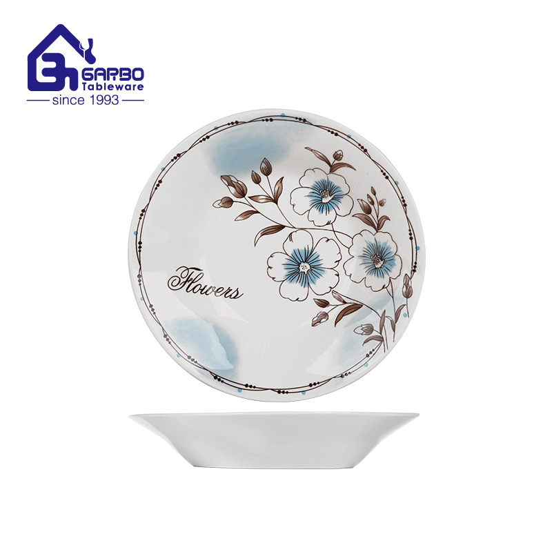 Stoneware fruit plate 9.06 inch with inside decal for sale