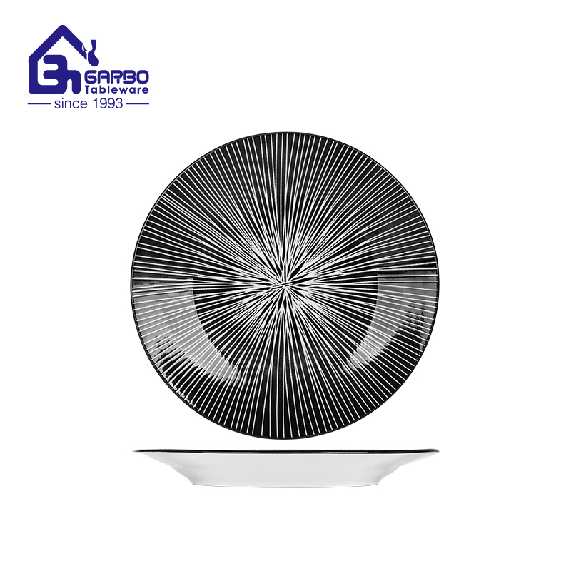 7.5-inch Heat Resistant Stoneware Plate with Floral Design