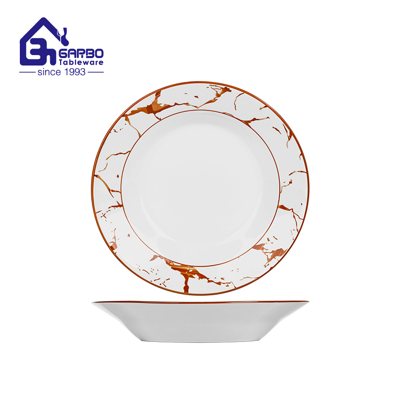 7.5-inch Heat Resistant Stoneware Plate with Floral Design
