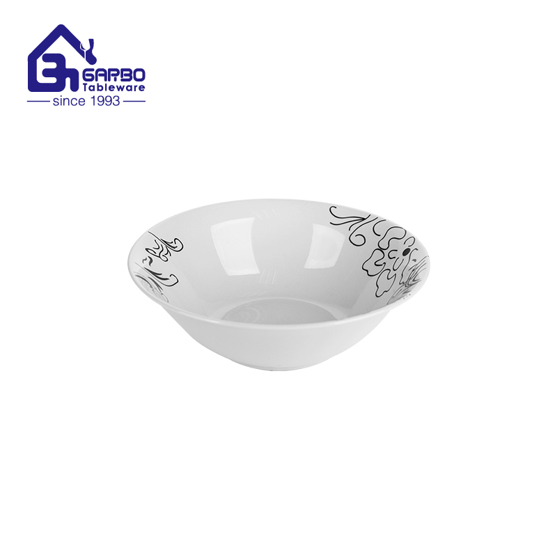 Garbo 7-Inch Stoneware Deep Bowl with Floral Print