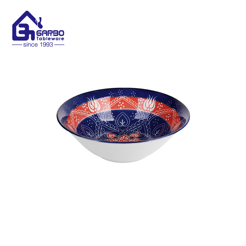 Wholesale 6.1-inch black stoneware rice bowl, low price ceramic salad bowl  for South America 