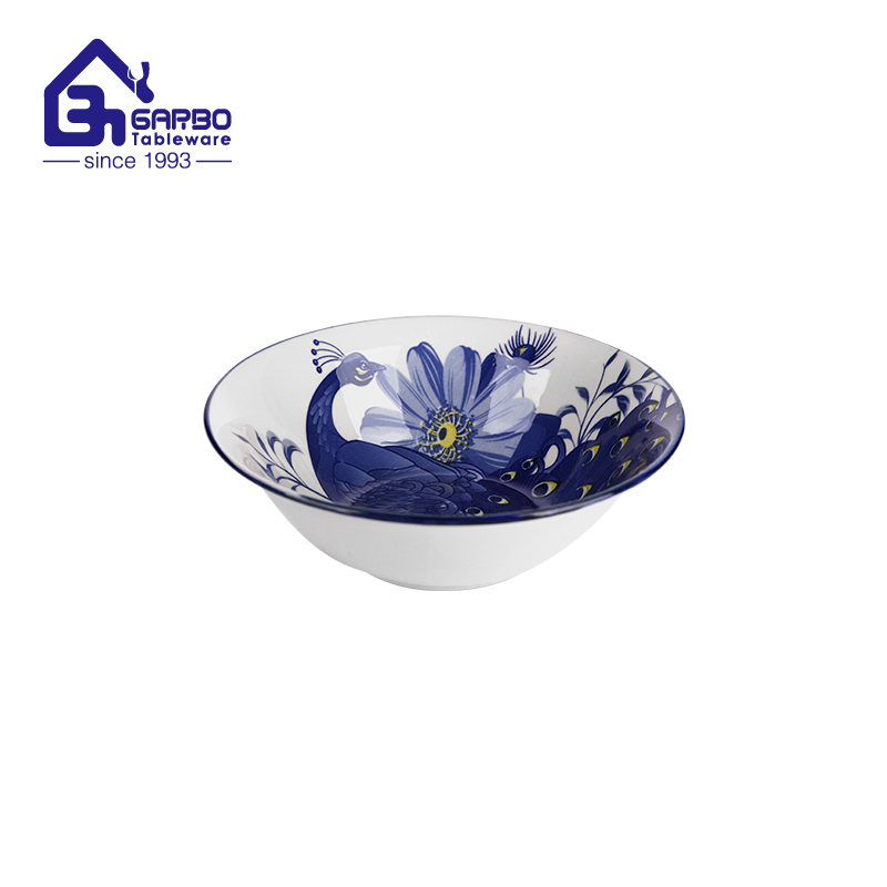 Wholesale 6.1-inch black stoneware rice bowl, low price ceramic salad bowl  for South America 