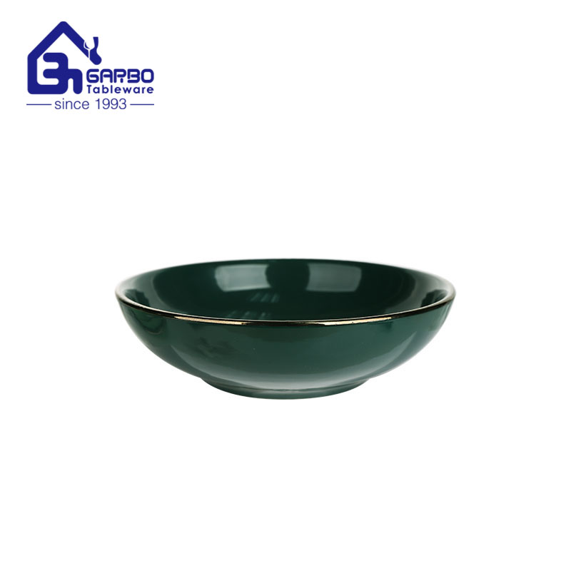 Garbo 8.27-Inch Matte Black Stoneware Plate