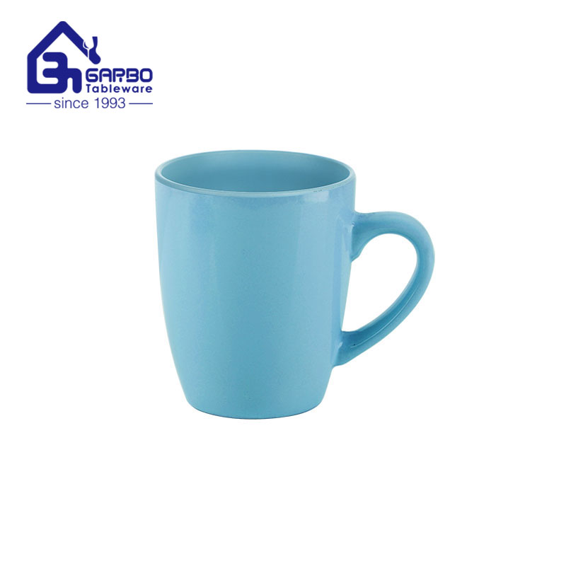 290ml new bone china coffee mug with outsize straight lines design for sale