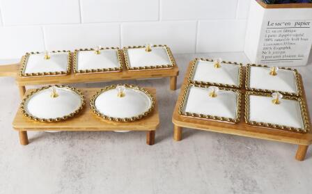 The potential market research for ceramic small bowl with lid and bamboo stand set