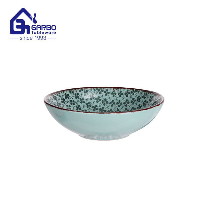 Garbo 10.63-Inch Strengthened Porcelain Bowl with Fluted Design