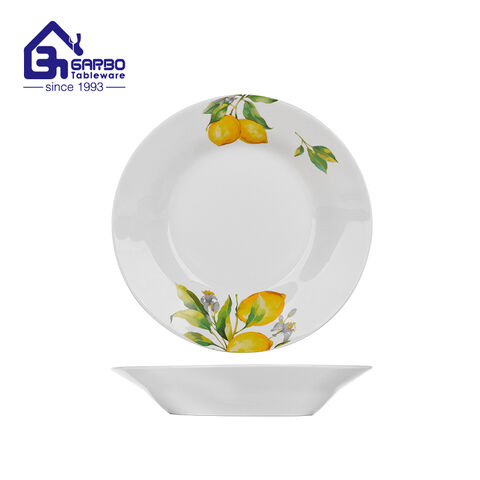 Durable porcelain plate 5.91 inch with full decal for sale