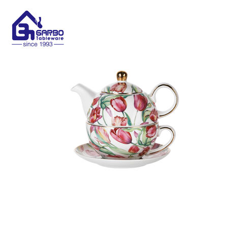 Garbo Tableware Tulip Design Porcelain Teapot Set