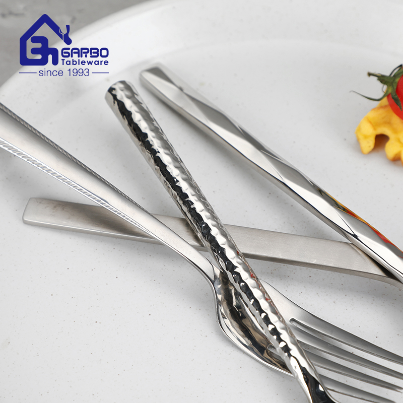 Silver Stainless Steel Cutlery Matte Polish Dinner Fork for Home Use