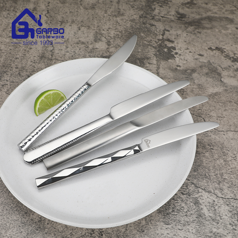 Mirror Polish Cutlery China Manufacturer Food Grade 18/0 Stainless Steel Dinner Knife