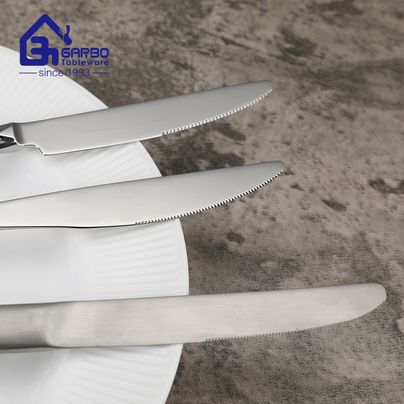 Mirror Polish Cutlery China Manufacturer Food Grade 18/0 Stainless Steel Dinner Knife