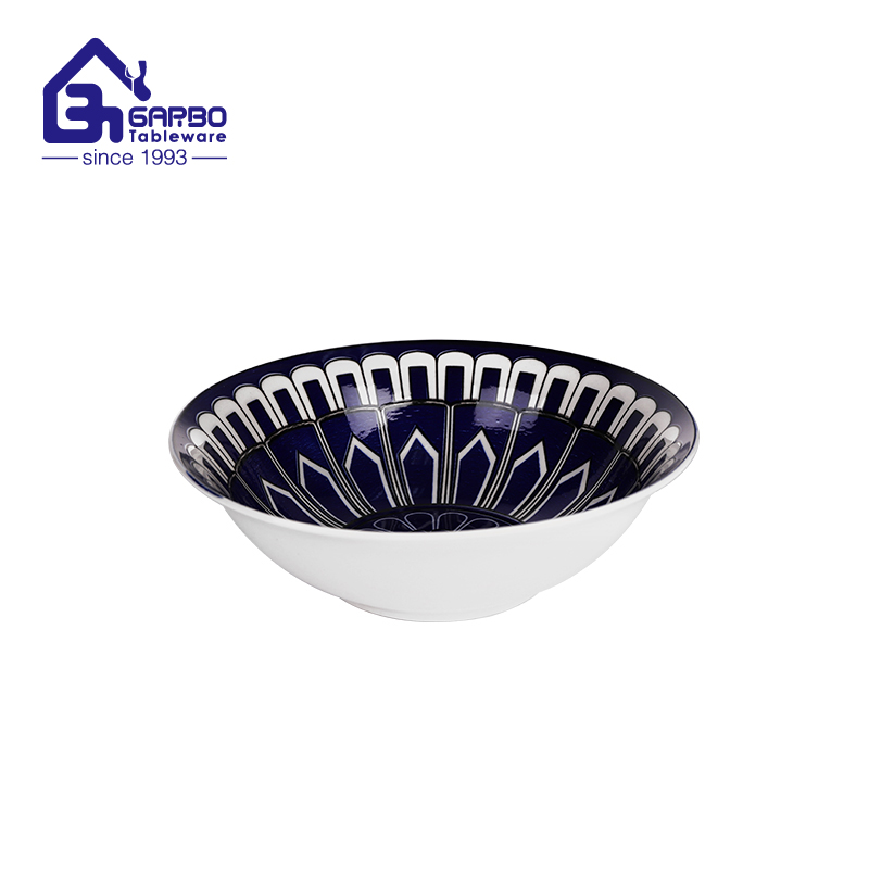 4.84 inch bone china bowl with outside decoration for sale