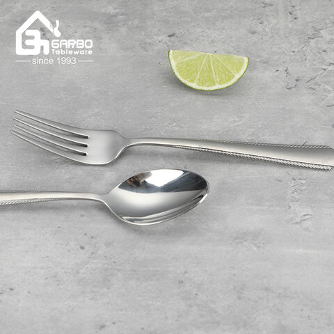 Europe Style Silver Set Food Grade 430 Stainless Steel Cutlery
