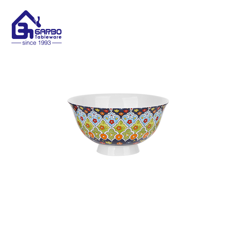 5 inch colorful traditional pattern bone china porcelain bowl