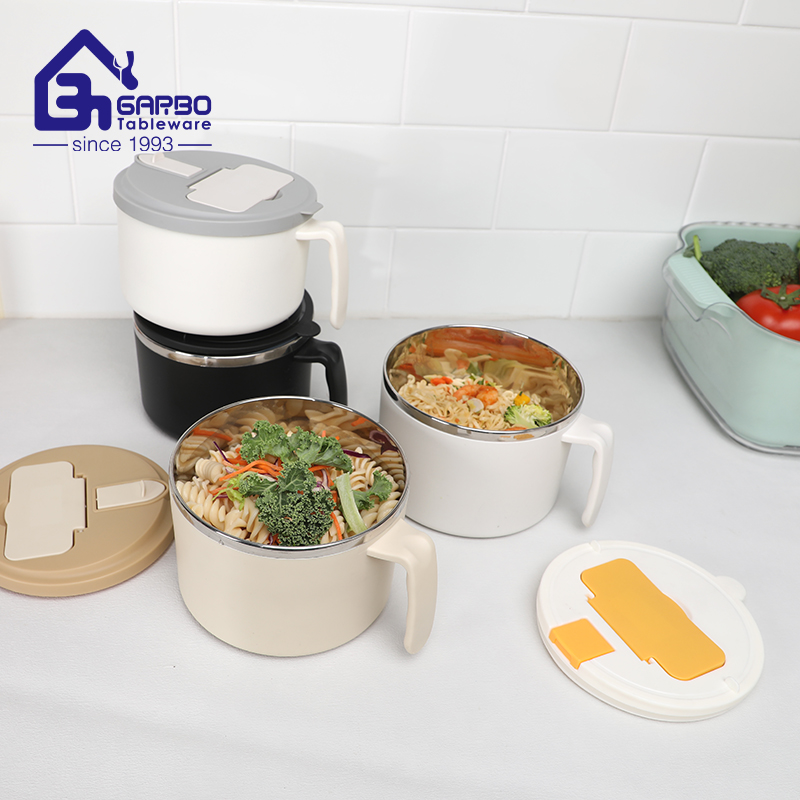 Factory Bento Box Divided Food Meal Storage Containers Set Stackable 2 Layer