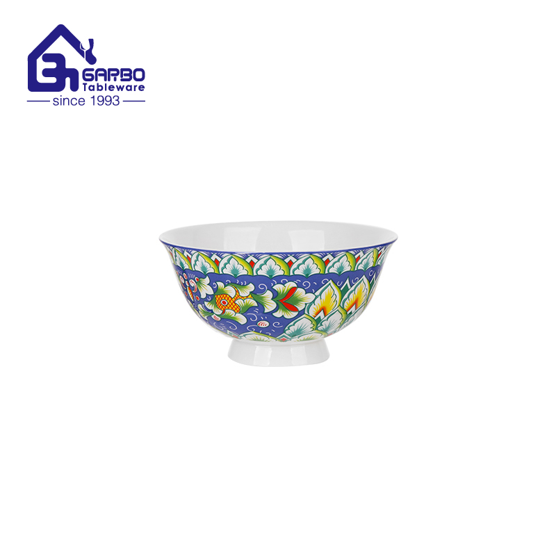  Luxury 5 inch porcelain bowl for American Chinatown market