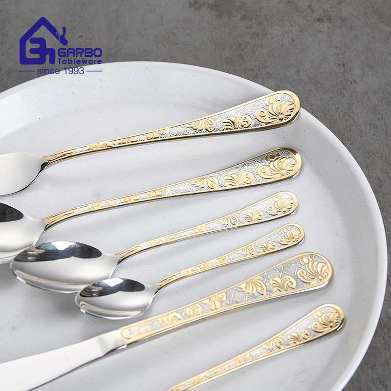 Arabic Style 201 Stainless Steel Cutlery Mirror Polish Dinner Spoon