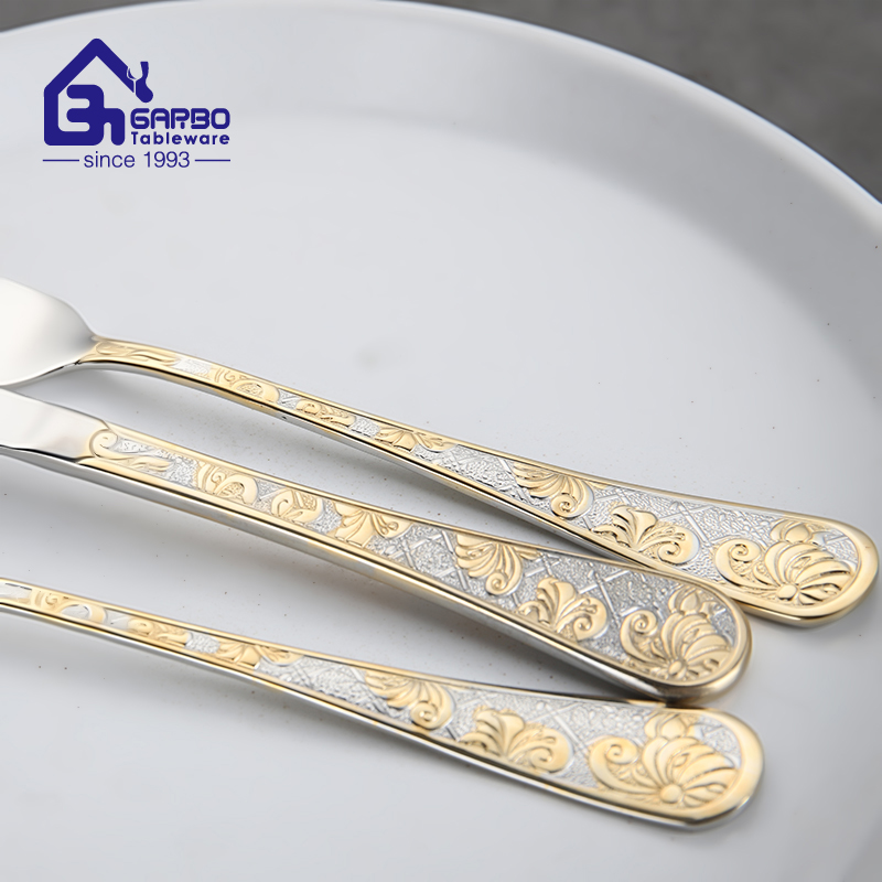 Arabic Style 201 Stainless Steel Cutlery Mirror Polish Dinner Spoon