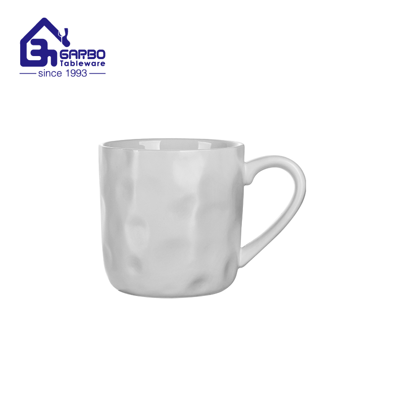 390ml Luxury Electroplated Stoneware Mug with Gold Arabic Pattern & Greek Key Design