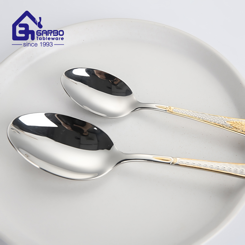 Hot Sales Stock Ready to Ship Stainless Steel Cutlery Set of 24 Pieces with Iron Holder