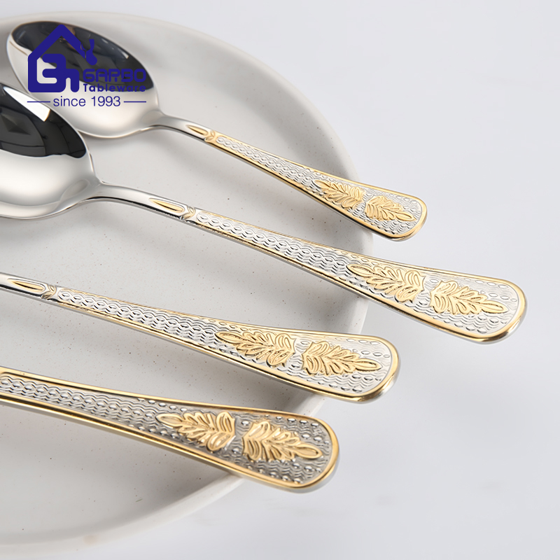 Hot Sales Stock Ready to Ship Stainless Steel Cutlery Set of 24 Pieces with Iron Holder