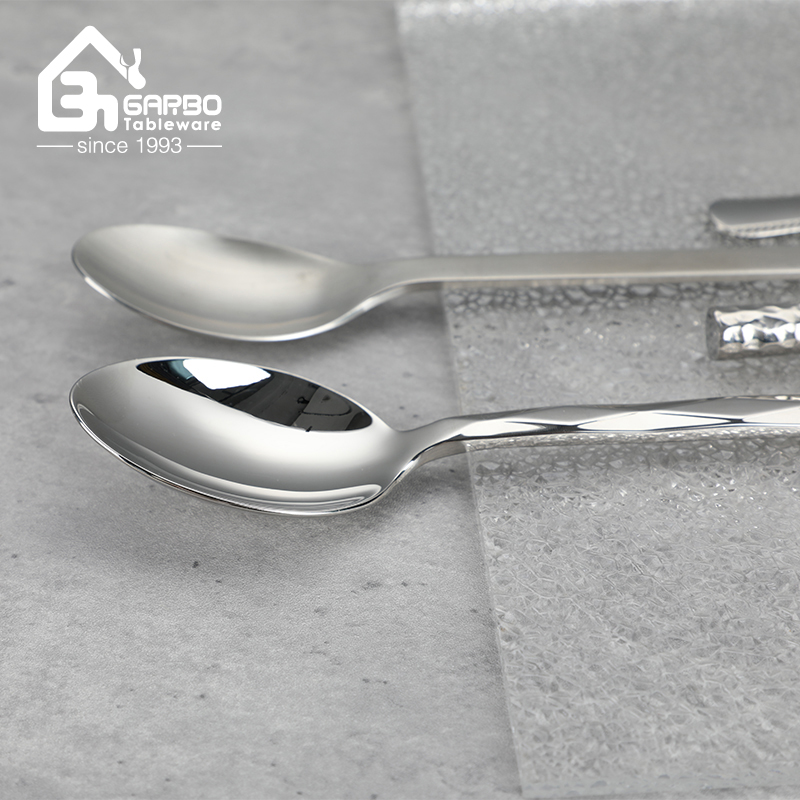 High Quality Mirror Polish Flatware Set 304 Stainless Steel Dinner Spoon in Stock