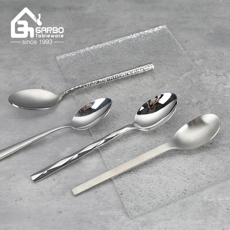 High Quality Mirror Polish Flatware Set 304 Stainless Steel Dinner Spoon in Stock