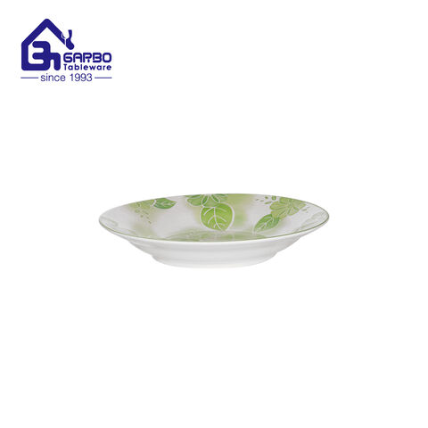 9.25-inch Ceramic Floral Print Dinner Plate