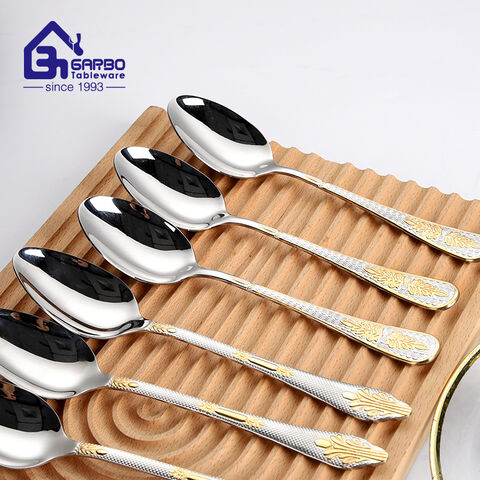 Luxury Gold Plated Handle Dinner Knife in Stock for Arabic Markets