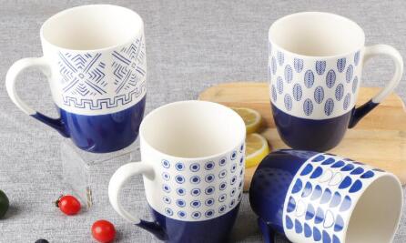 The elements of handle that affects the comfort of holding ceramic mug