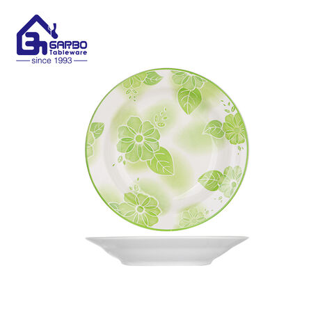 Delicate ginkgo biloba design ceramic dessert plate