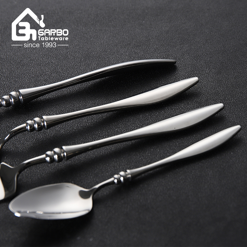 Sturdy Dinner Knife for Meat Cutting High-end Style 420 Stainless Steel Silver Cutlery