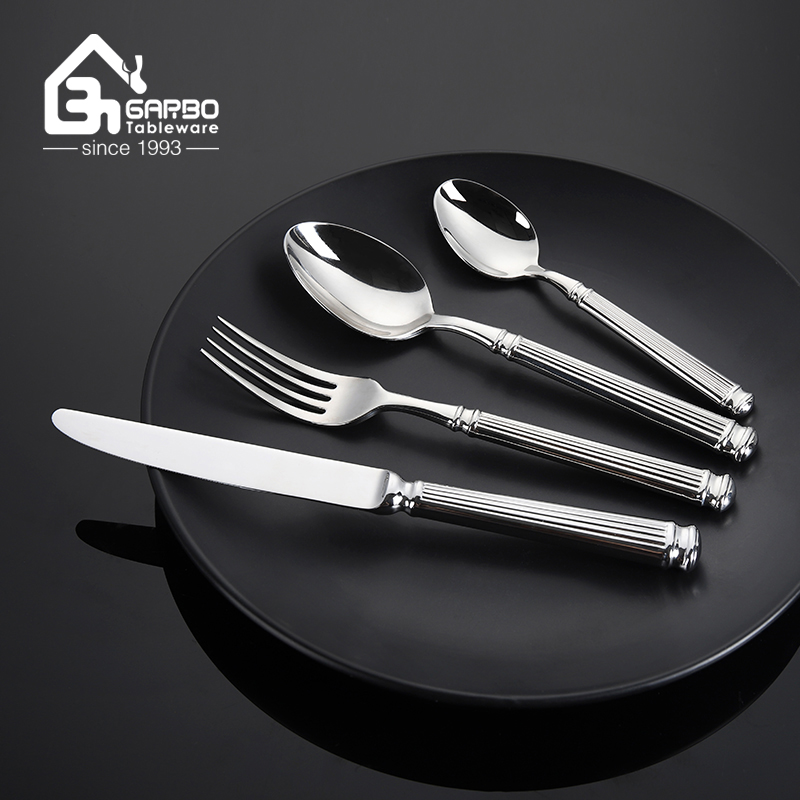 Ready to Ship High-end Design Stainless Steel Knife Fork and Spoon Flatware Set