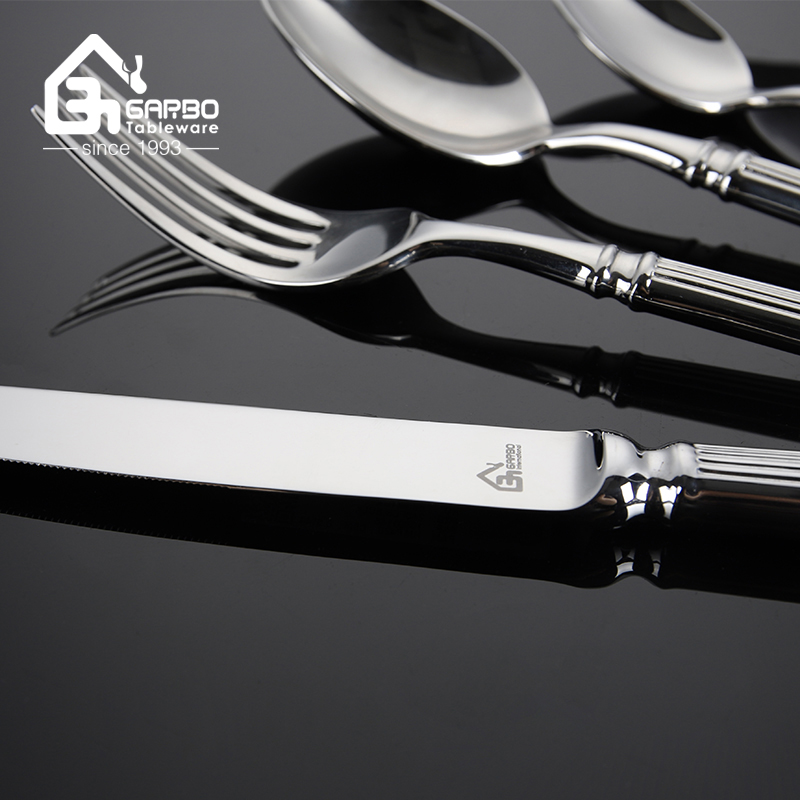 Ready to Ship High-end Design Stainless Steel Knife Fork and Spoon Flatware Set