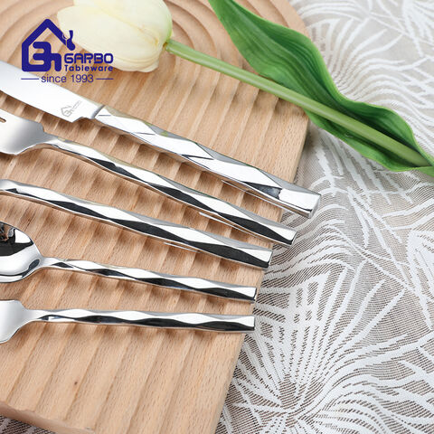 Highly Mirror Polish Silverware Set Heavy Thickness Cutlery for Daily Use