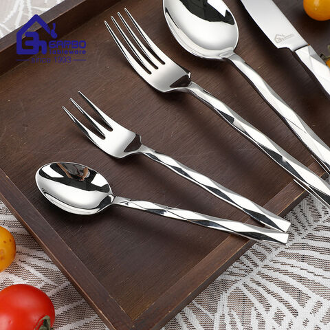 Highly Mirror Polish Silverware Set Heavy Thickness Cutlery for Daily Use