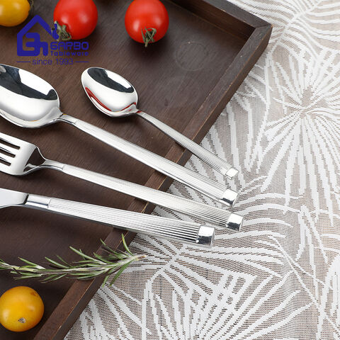Highly Mirror Polish Silverware Set Heavy Thickness Cutlery for Daily Use