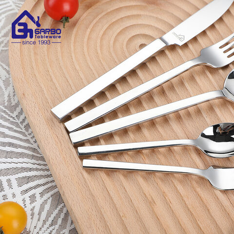 Hot Selling 18/8 Stainless Steel Cutlery Knife Fork Spoon Set for Europe