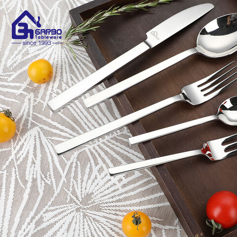Hot Selling 18/8 Stainless Steel Cutlery Knife Fork Spoon Set for Europe